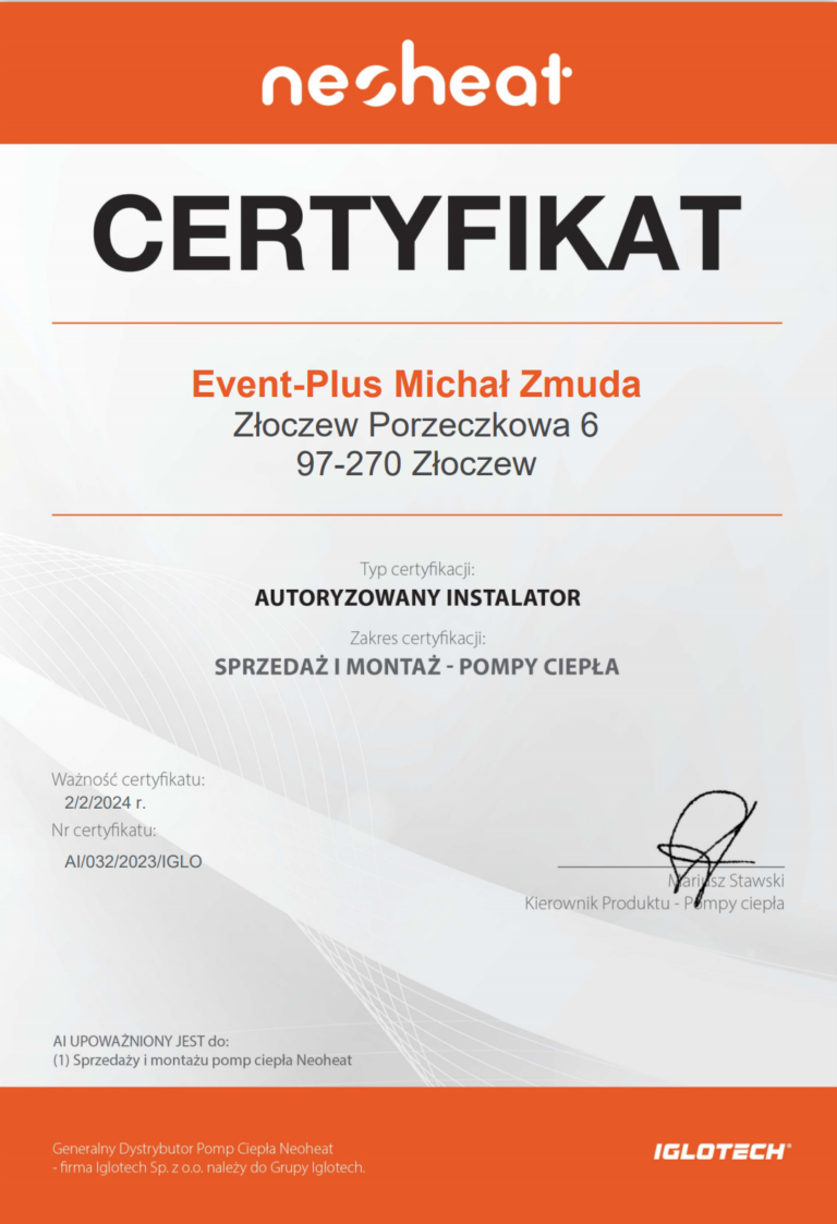 Neoheat Event Plus Michal Zmuda